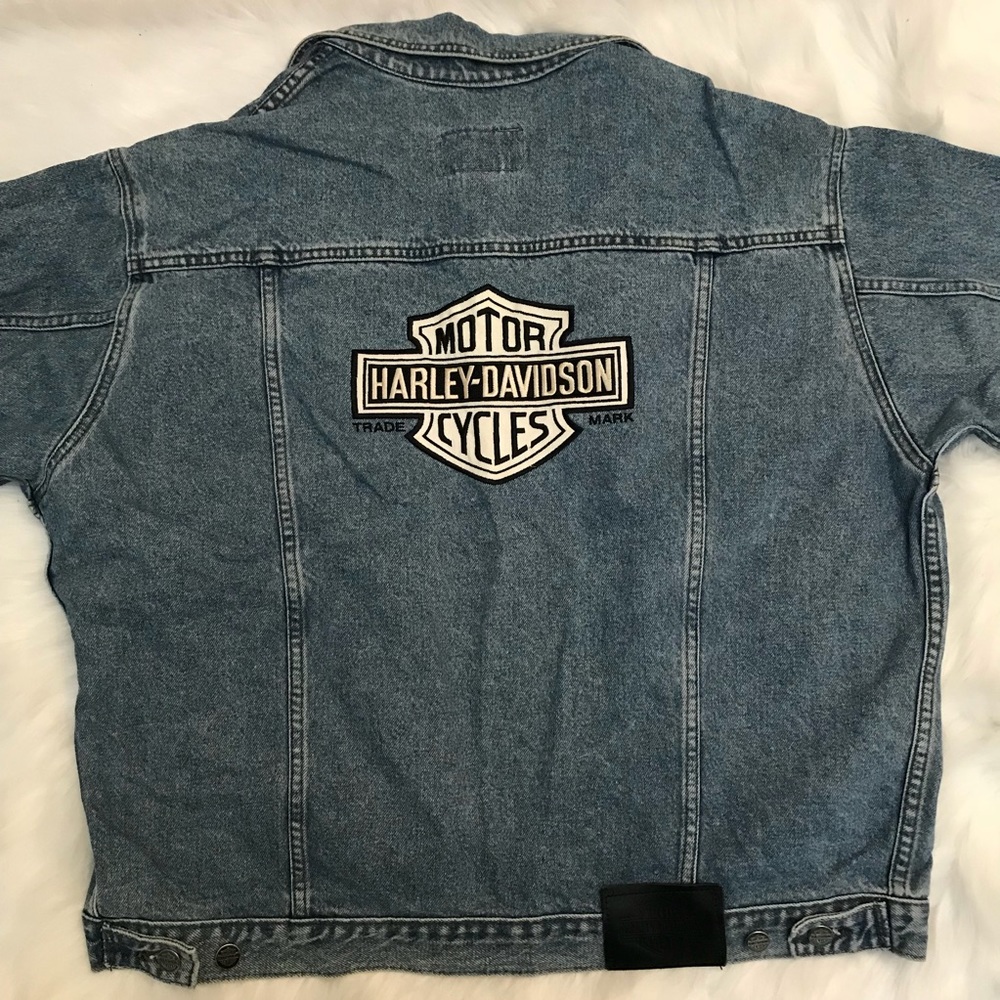 Harley Davidson Light Wash Denim Jacket